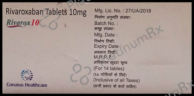 Rivarox 10 Tablet 14 tablets