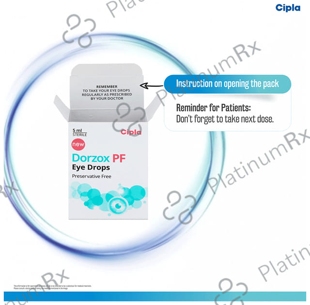 Dorzox PF 2% Eye Drops 5ml