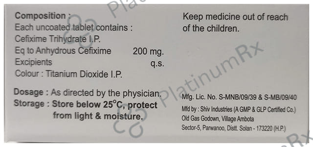 Cefic 200mg Tablet 10s