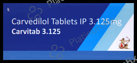 Carvitab 3.125mg Tablet 10s