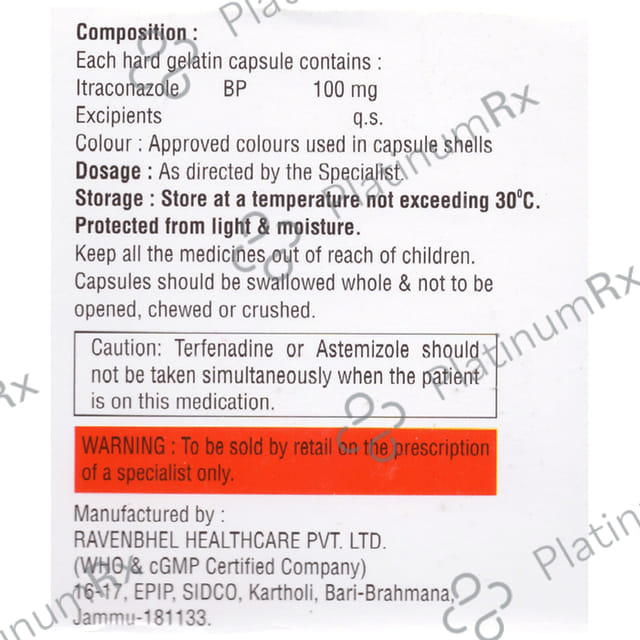 Afitra 100mg Capsule 4s