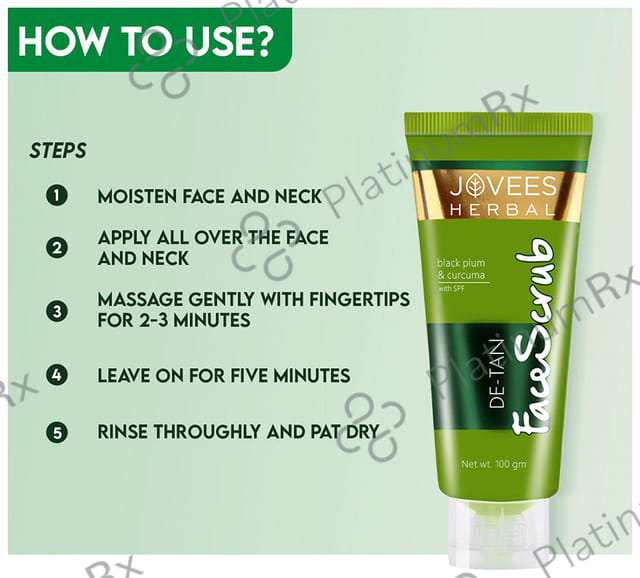 Jovees De Tan Face Scrub 50 gm