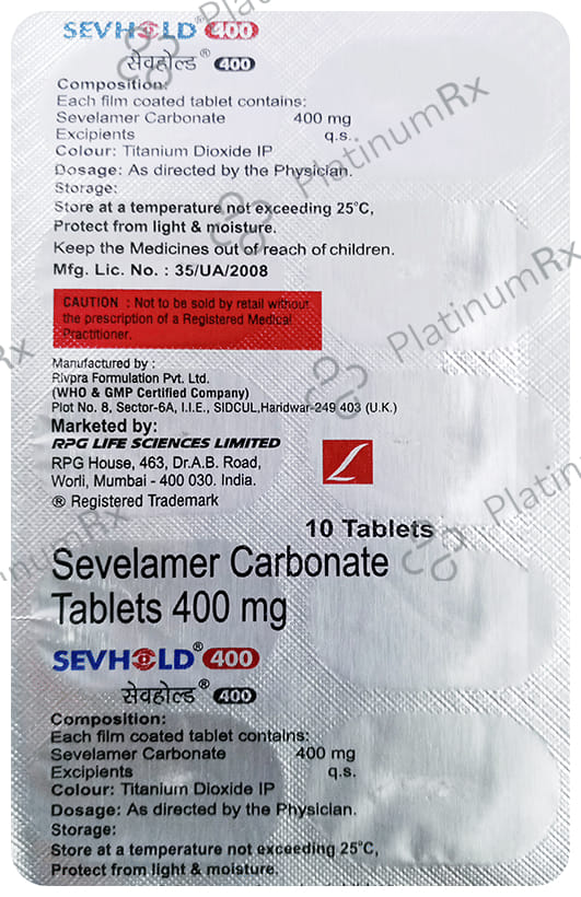 Sevhold 400mg Tablet