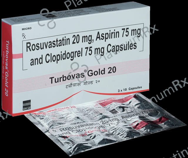 Turbovas Gold 20/75/75mg Capsule 10s