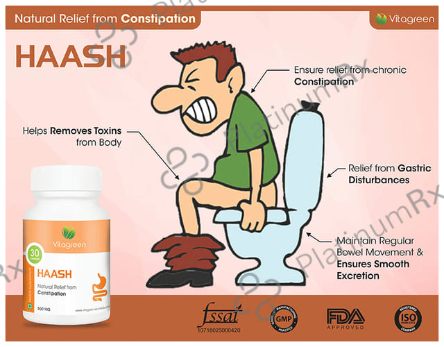 Vitagreen Haash 500mg Capsule