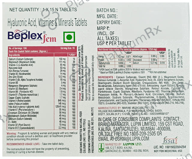 Beplex Fem Tablet 15s