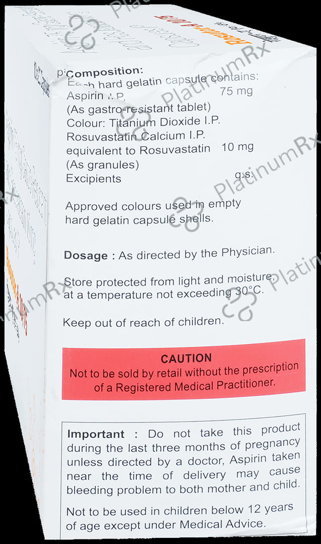 Rosutor A 10/75mg Capsule 20s