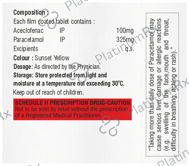 Zubomol P 100/325mg Tablet 10s