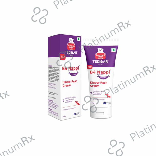B4 Nappi Diaper Rash Cream For Babys Tender Skin 75gm