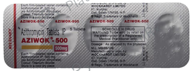 Aziwok 500mg Tablet 5s