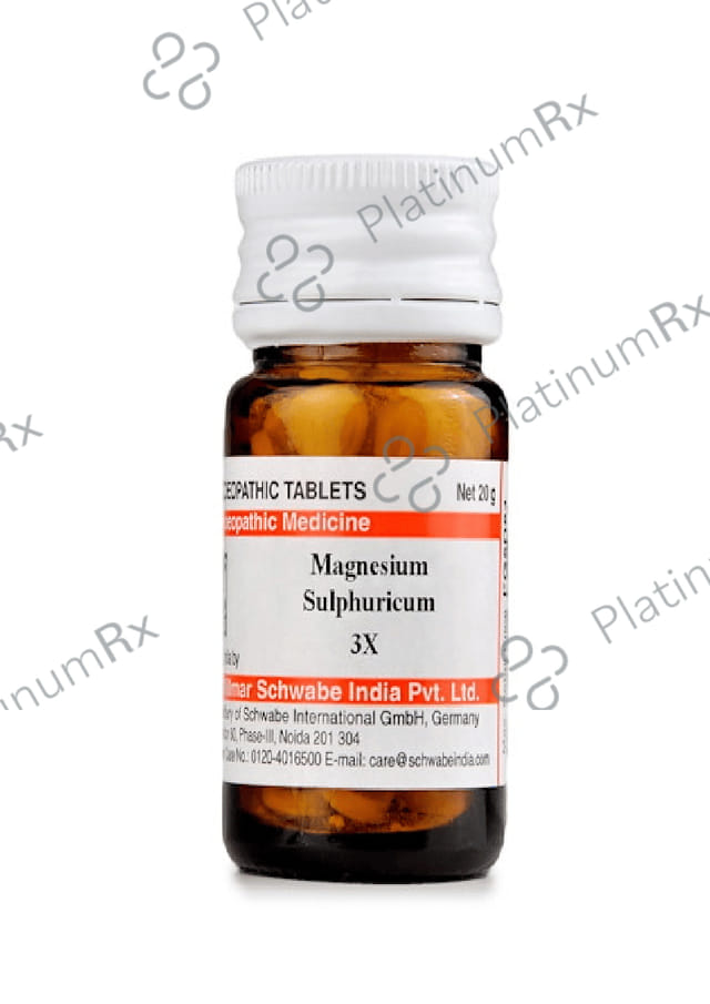 Dr Willmar Schwabe India Magnesium Sulphuricum Trituration Tablet 3X