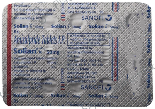 Solian 50mg Tablet 10s