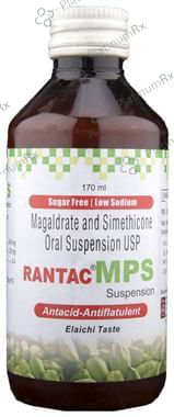 Rantac MPS 20/400mg Elaichi Oral Suspension 170ml
