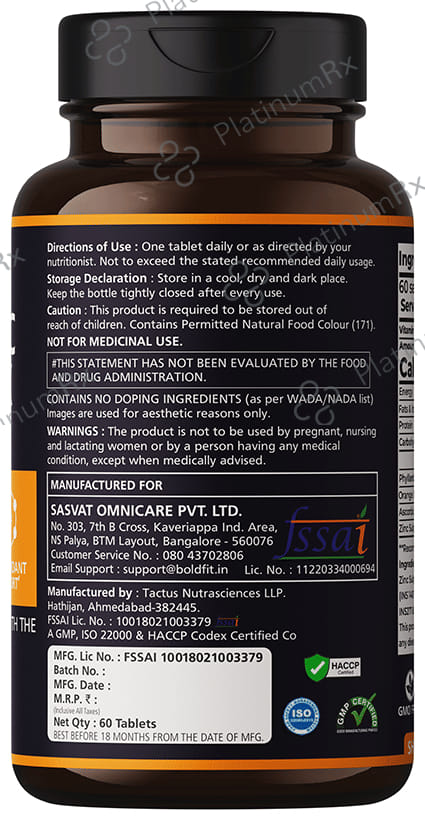 Boldfit Vitamin C Complex 1000mg Tablet 60s