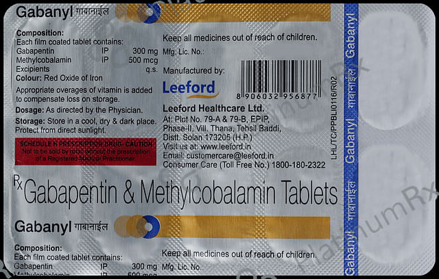 Gabanyl 300mg/500mcg Tablet