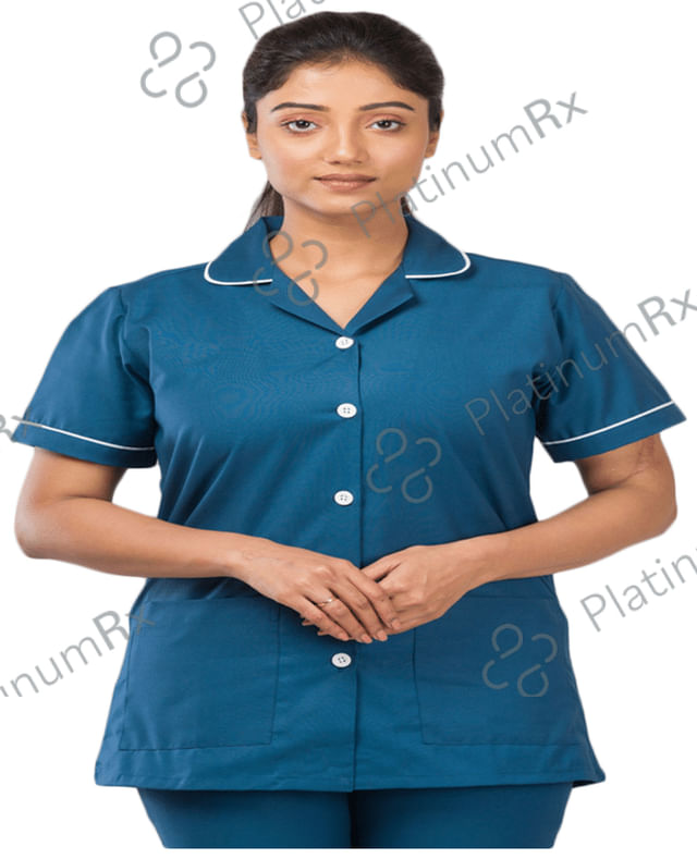 Agarwals Nurse Uniform Softn Comfy Pure Viscose Cotton Extra Large