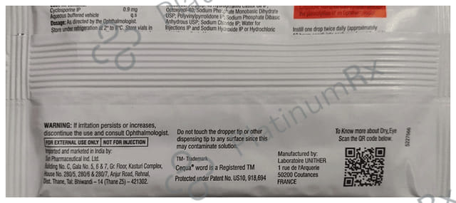 Cequa 0.09% Ophthalmic Solution 10X0.25ml