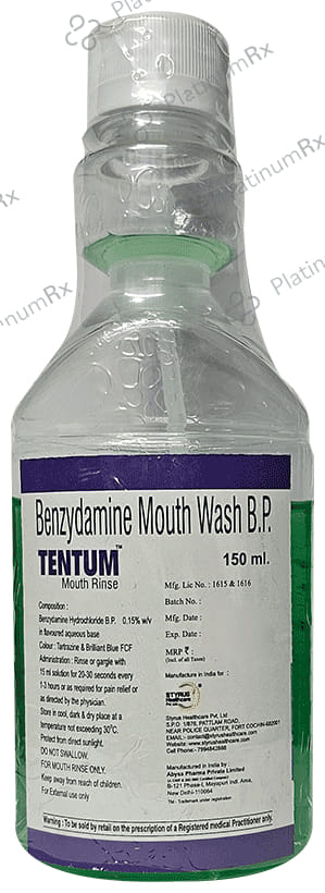 Tentum Mouth Rinse Alcohol Free 150ml