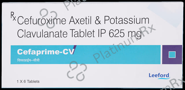 Cefaprime CV 625mg Tablet 6s