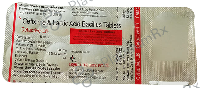Cefactive LB 200mg Tablet 10s