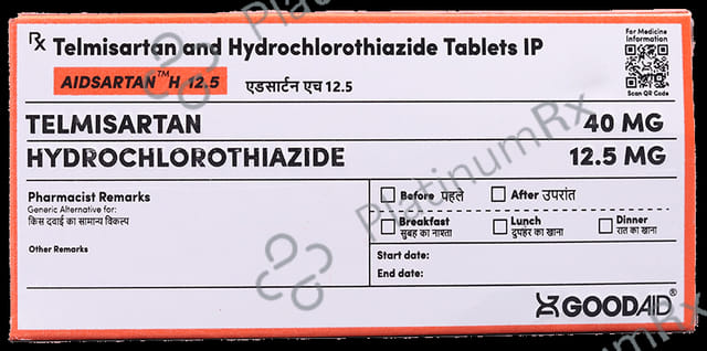 Aidsartan H 12.5/40mg Tablet 10s
