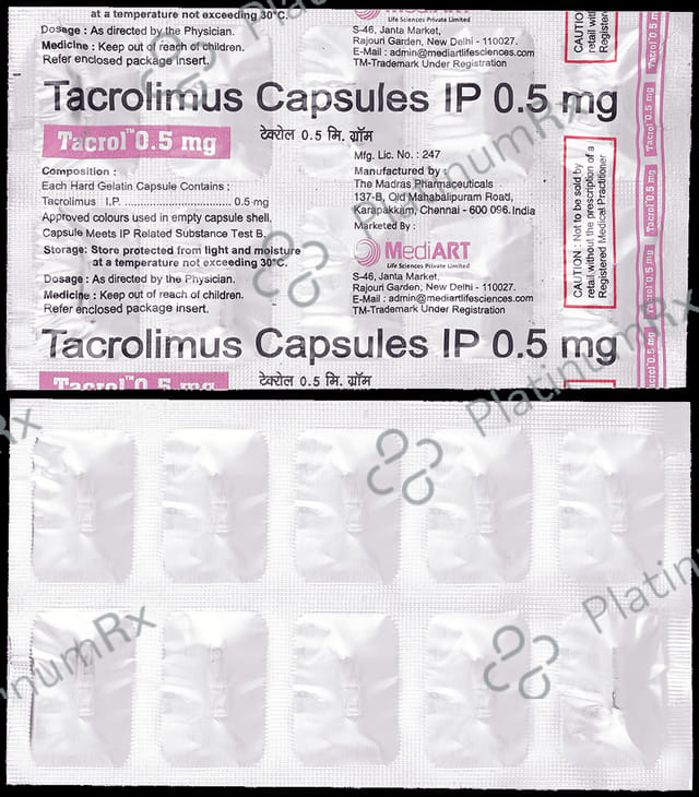 Tacrol 0.5mg Capsule