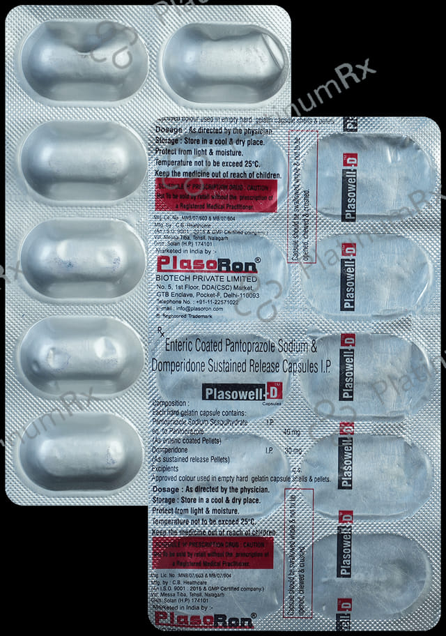 Plasowell D 30/40mg Capsule SR 10s