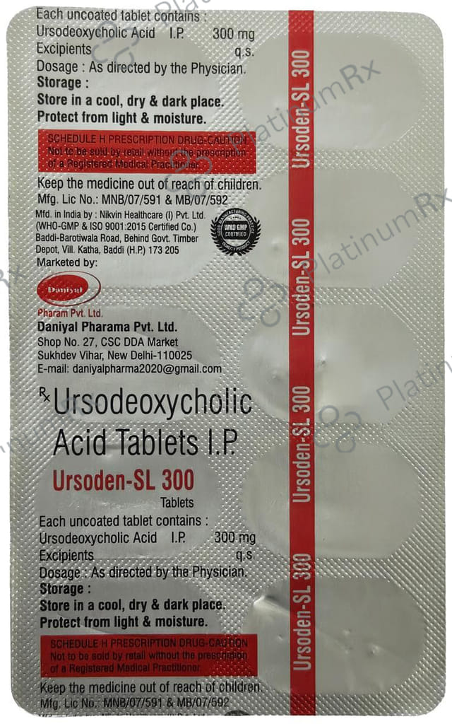 Ursoden SL 300mg Tablet