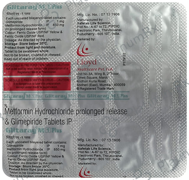 Glitaray M 1 Plus Tablet PR