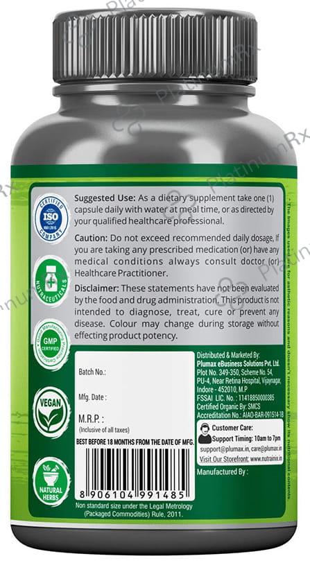 Nutrainix Hair Vitamins with Biotin Vegetarian Capsule