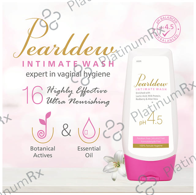 Pearldew PH 4.5 Intimate Wash (100ml Each) 1 Bottle