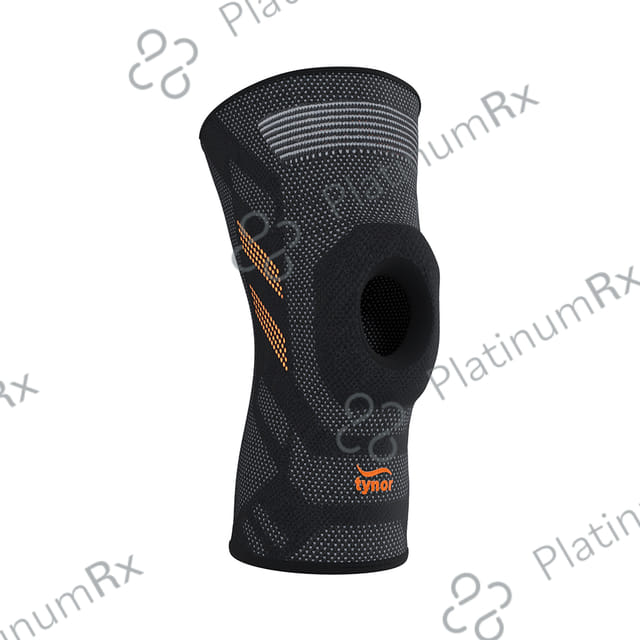 Tynor Knee Cap Air Open Patella Medium Orange & Black 1s