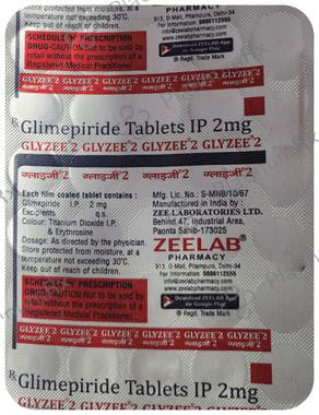 Glyzee 2mg Tablet 30s