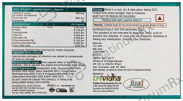 Elicod Soft Gelatin Capsule 10s