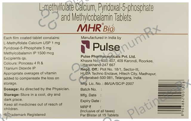 Mhr Bio Tablet 15s