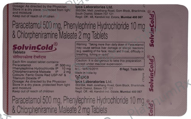 Solvin Cold Tablet 10s