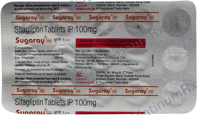 Sugaray 100mg Tablet 15s