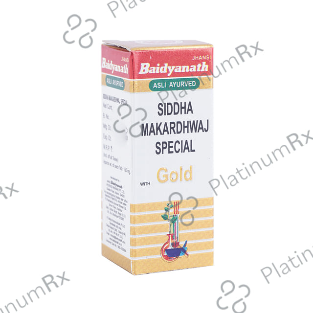 Baidyanath (Jhansi) Siddha Makardhwaj Special with Gold 25 tablets