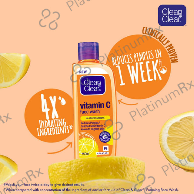 Clean & Clear Vitamin C Face Wash 150ml