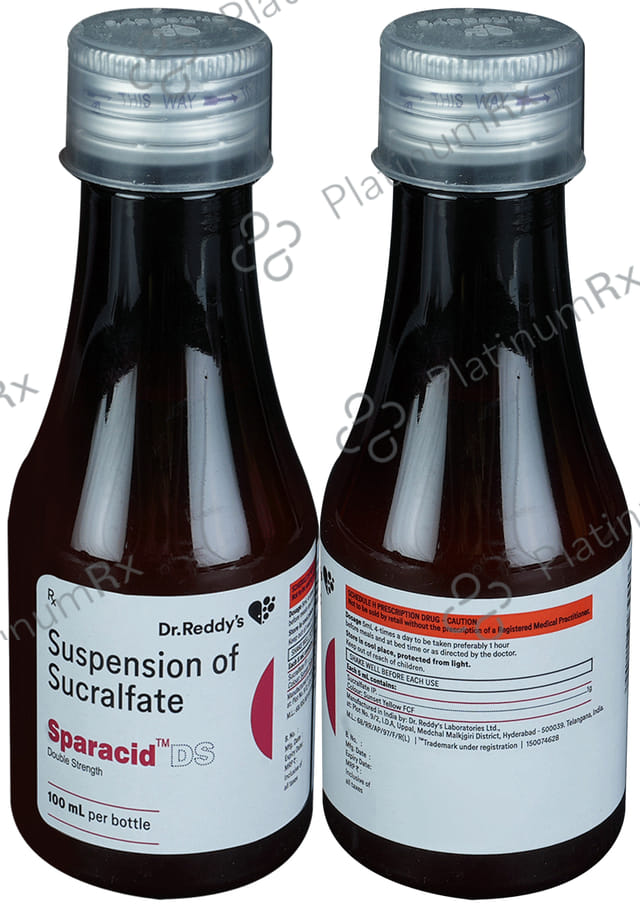 Sparacid DS 1000mg Suspension 100ml