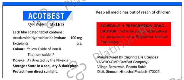 Acotbest 100mg Tablet 10s