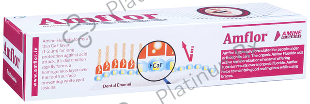 Amflor Toothpaste with Active Remineralisation Fluoride - For Healthy Gums & Strong Teeth