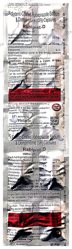 Rabipist D 30/20mg Capsule SR 10s