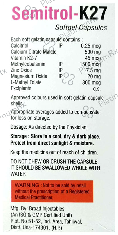 Semitrol-K27 Softgel Capsule