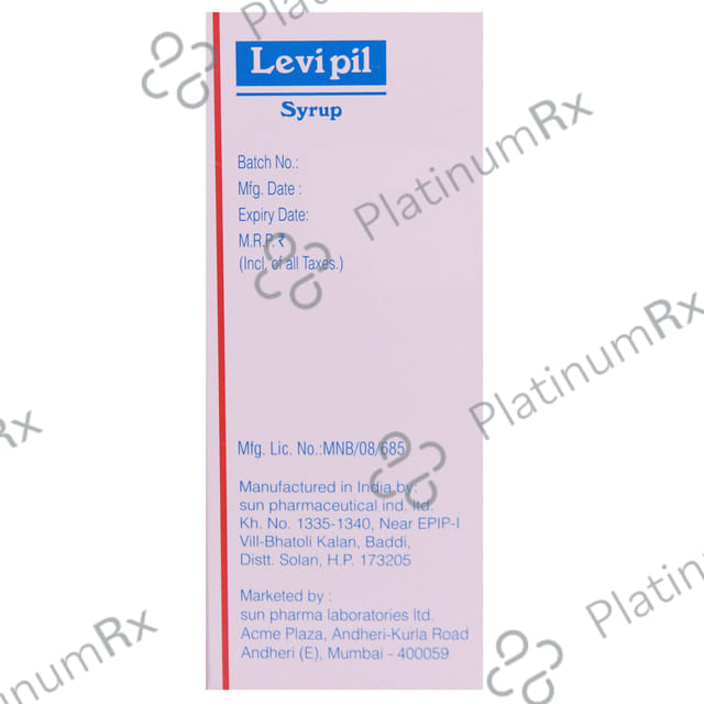 Levipil 100mg Paraben Free Syrup 100ml