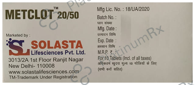 Metclot 20/50 Tablet SR