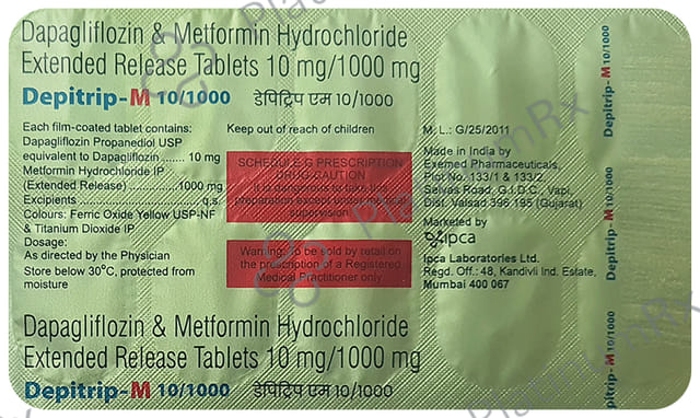 Depitrip M 10/1000mg Tablet 10s