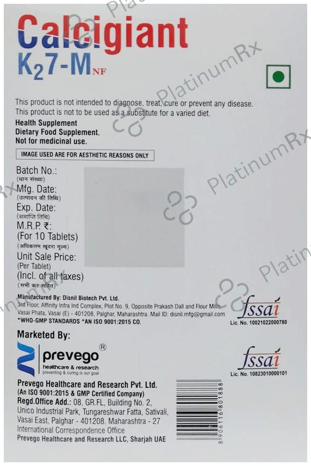 Calcigiant K27 M Tablet 10s