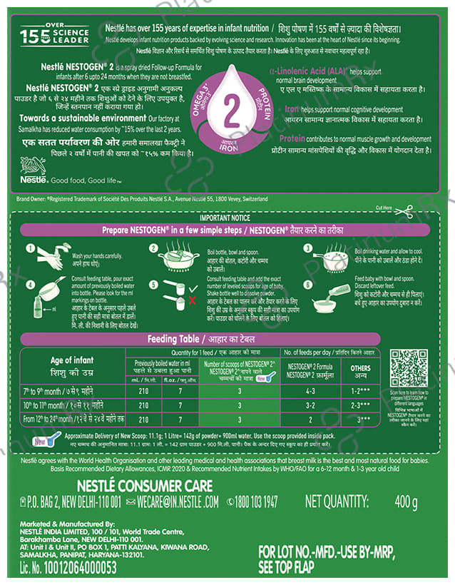 Nestle Nestogen 2 Follow-Up Formula-Powder (After 6 Months)