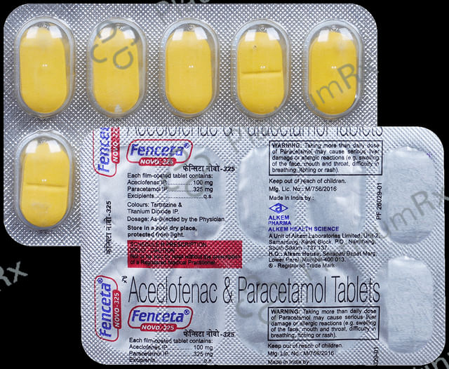 Fenceta Novo 100mg/325mg Tablet